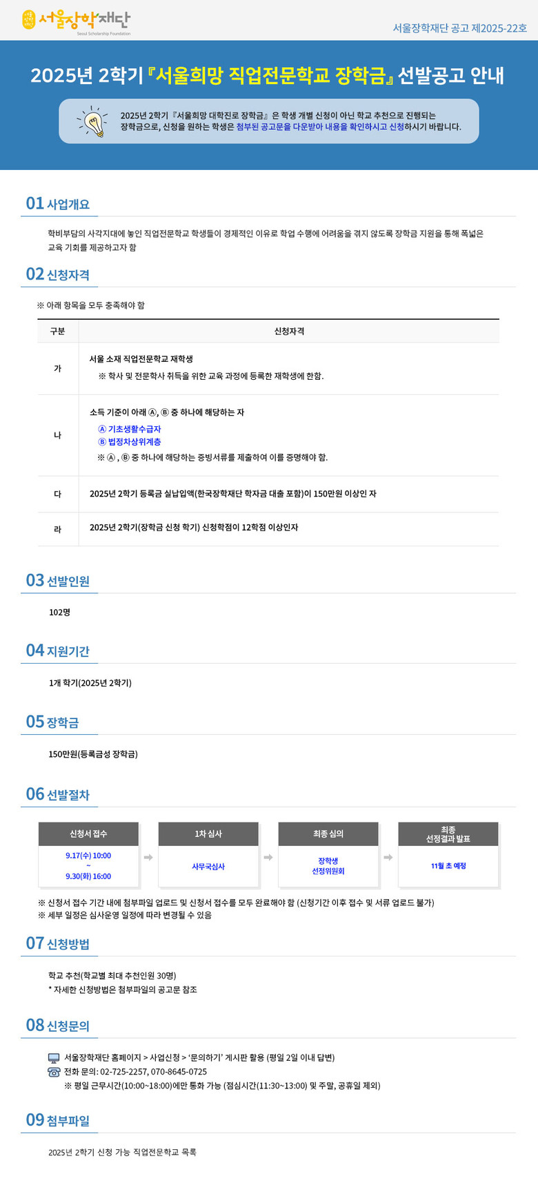 서울장학재단, 사각지대에 놓인 직업전...