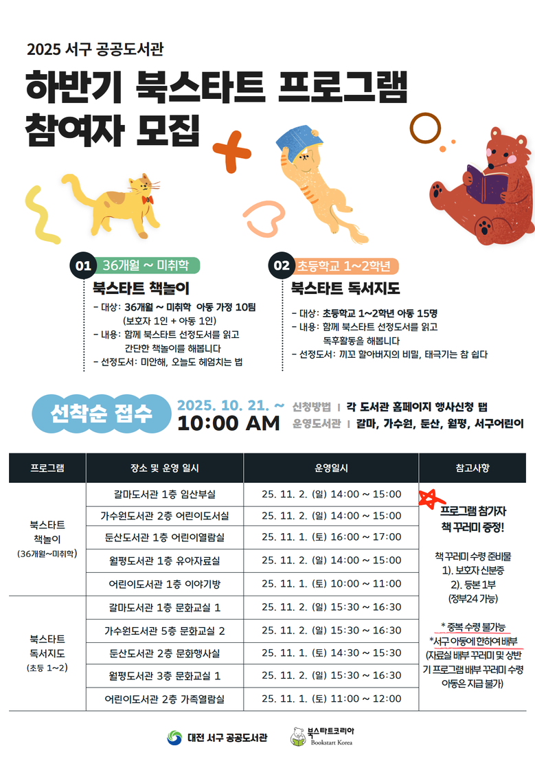 대전 서구, 영유아 독서습관 위한 북...