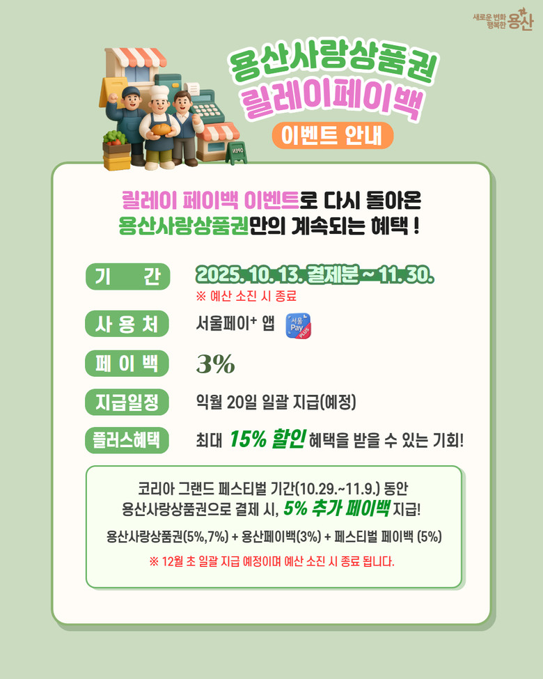 용산구, 계속되는 혜택! ‘용산사랑상...
