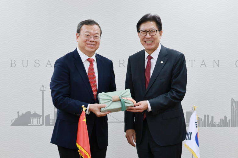 박형준 시장, 천징 상하이시 인민대표...