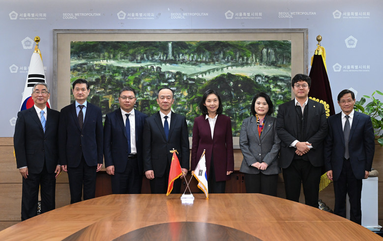 최호정 의장, 상하이인대 대표단 접견...