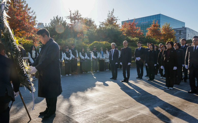 이정선 교육감, 학생독립운동기념탑 참...