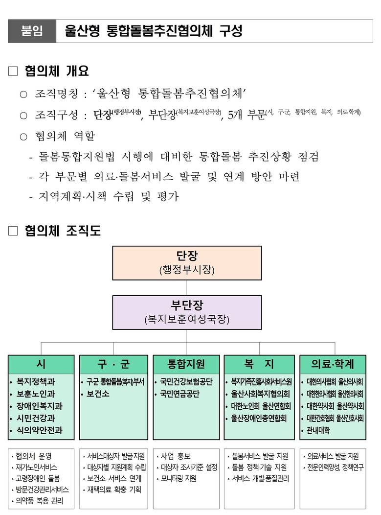 울산시 내년 돌봄통합지원법 시행 대...