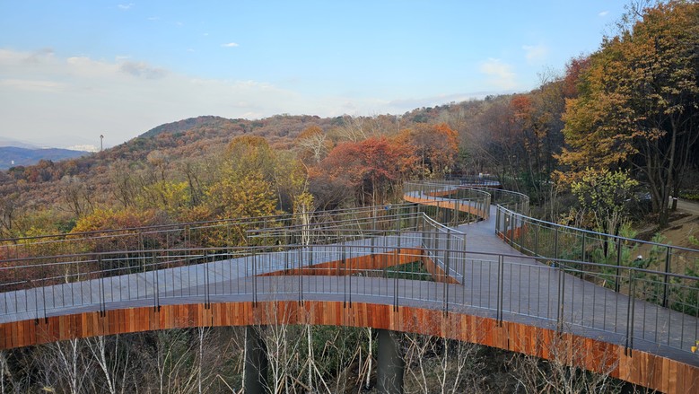 서울둘레길 용마산 스카이워크 전망대에서 단풍을 즐겨보세요