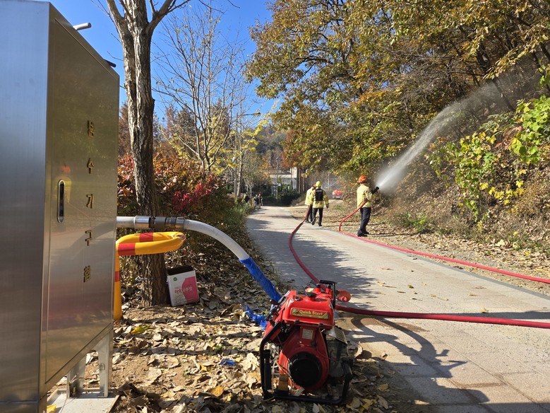 세종북부소방서, 가을철 산불 대응 훈...