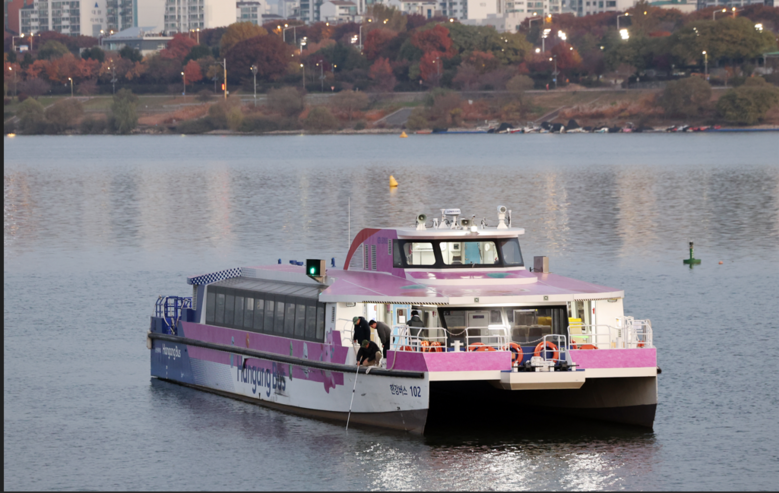 한강버스 멈춤사고 직전 항로 이탈"표...