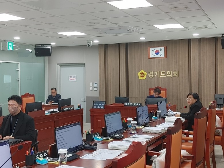 경기도의회 문체위, 경콘진 행정사무감...