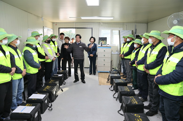 고흥군, 노인일자리 공동체사업단 현장...