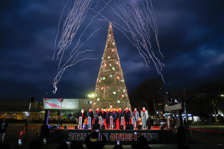경기도, 경기융합타운 광장 밝히는 ‘도담트리’ 점등