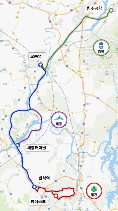 청주(청주대‧북부터미널) - 서울(센...