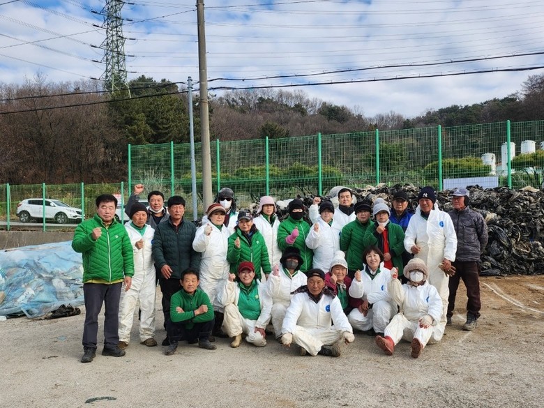 부강면새마을협의회, 영농폐기물 집중수...