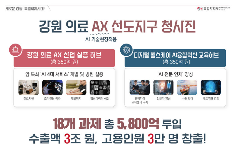 강원특별자치도, 의료 AX 선도지구 ...