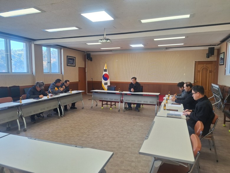 서도면, 트랙터 제설기 운영자 간담회...