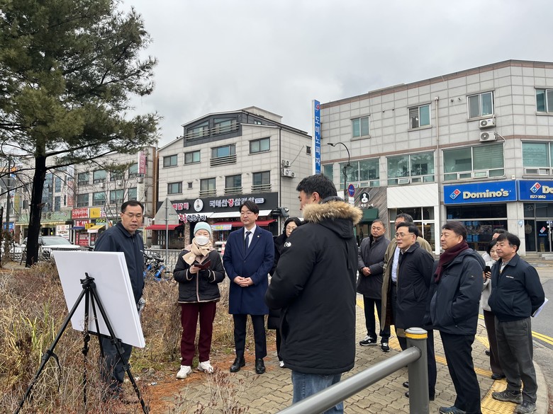 구형서 충남도의원, 불당2교 인도 설...