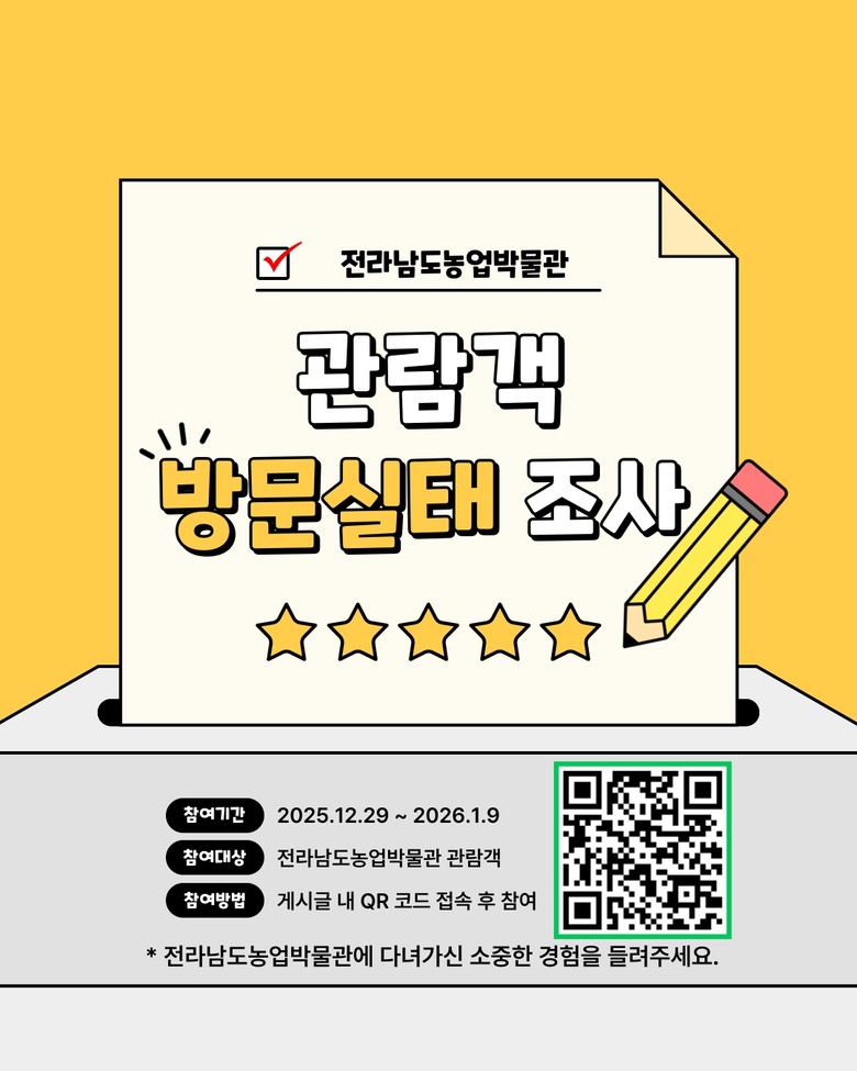 농업박물관, 관람객 만족도·어린이 복...