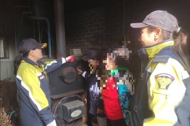 충남 의용소방대, 한파 대비 취약계층...